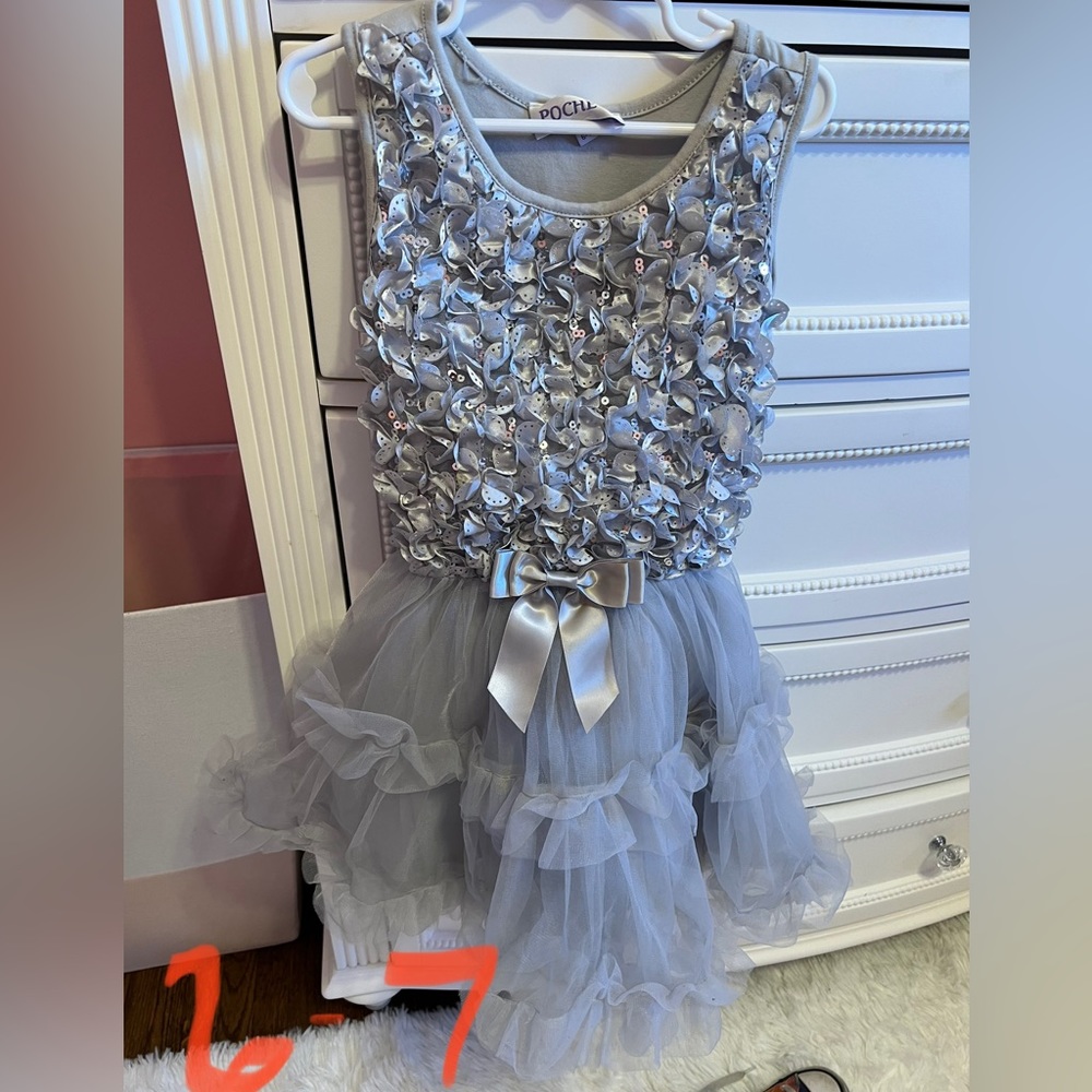 Girls floral sparkle dress